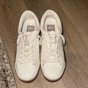 Dolce Vita Off-White Leather Sneakers